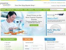 Tablet Screenshot of pipettesupplies.com